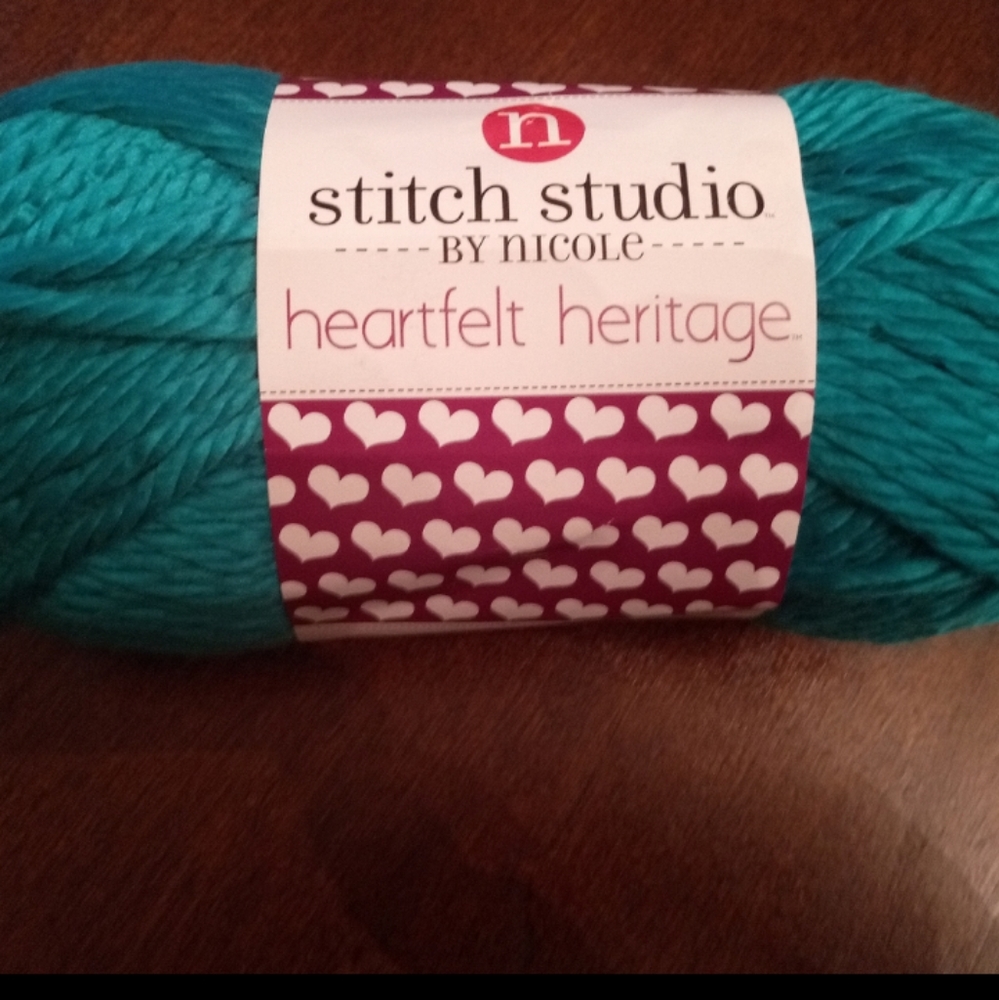 1 Skein of Stitch Studio by Nicole Heartfelt Heritage Yarn in Bluebird NEW